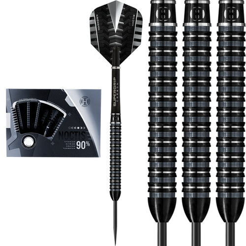 Harrows Noctis Darts - Steel Tip 90% Tungsten - Made in England - 21g - 26g