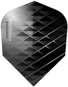 Harrows Paragon Dart Flights - 100 Micron - Extra Strong - Silver