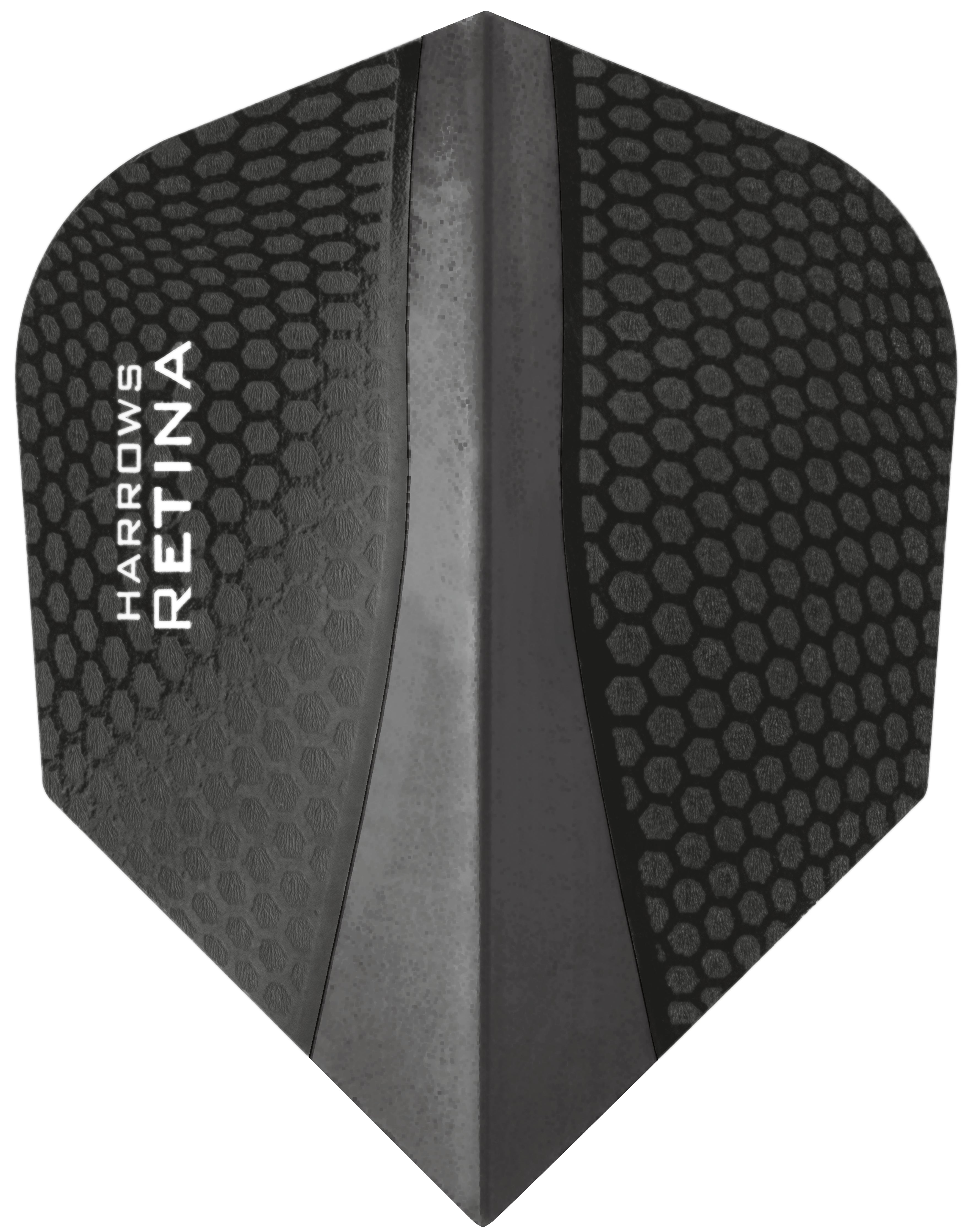 Harrows Retina Dart Flights - Black - 100 Micron - Standard Shape