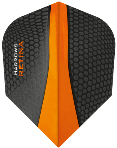 Harrows Retina Dart Flights - Orange - 100 Micron - Standard Shape