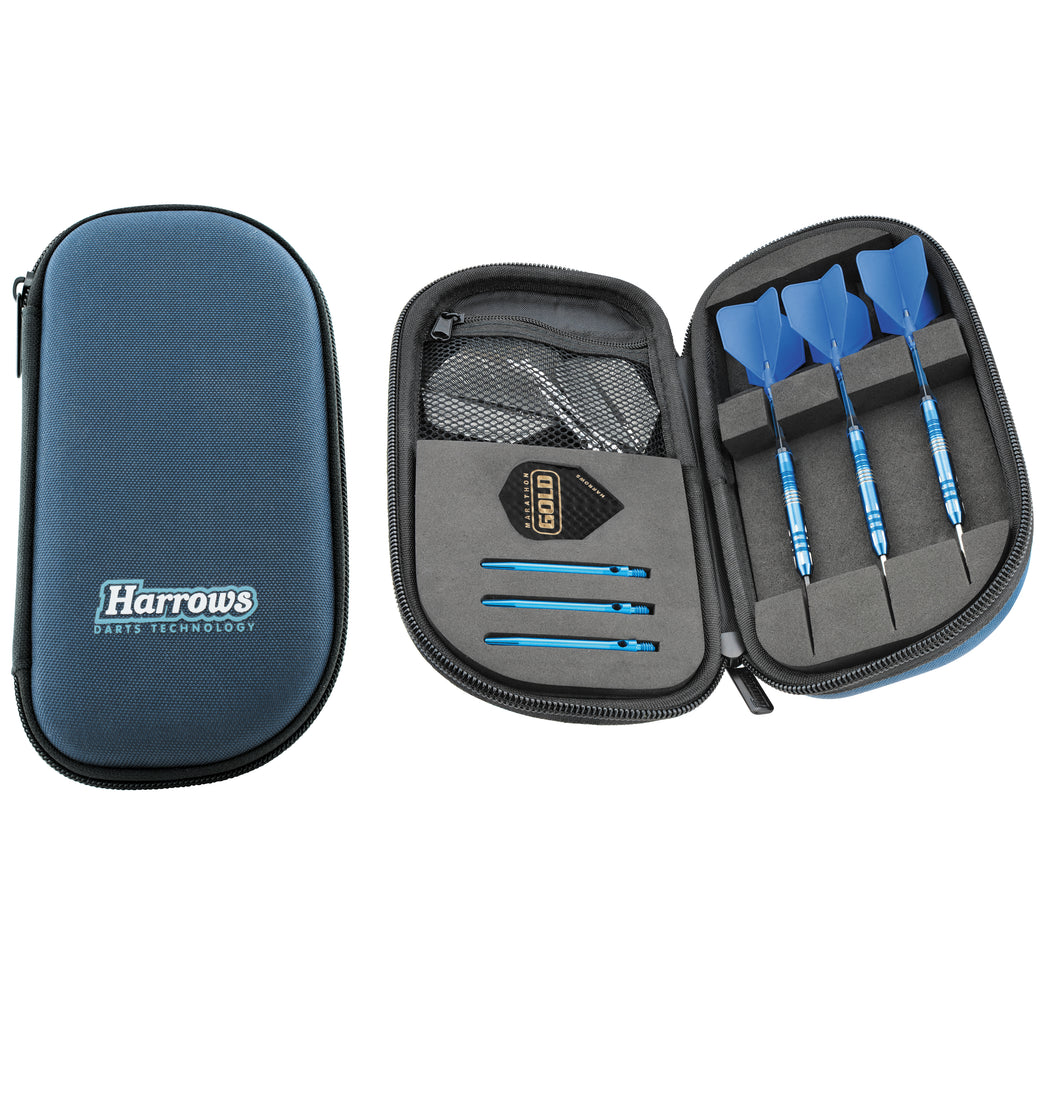 Harrows - Royal Case - High Quality Double Zip Darts Wallet - Blue