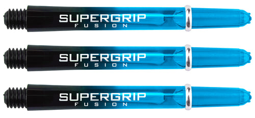 Harrows Supergrip Fusion Dart Shafts - Black & Aqua