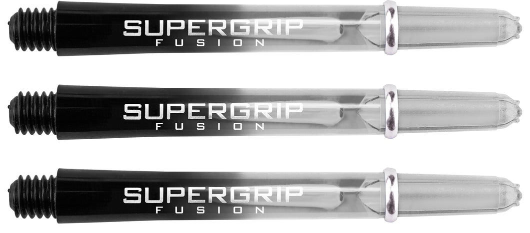 Harrows Supergrip Fusion Dart Shafts - Black & Clear