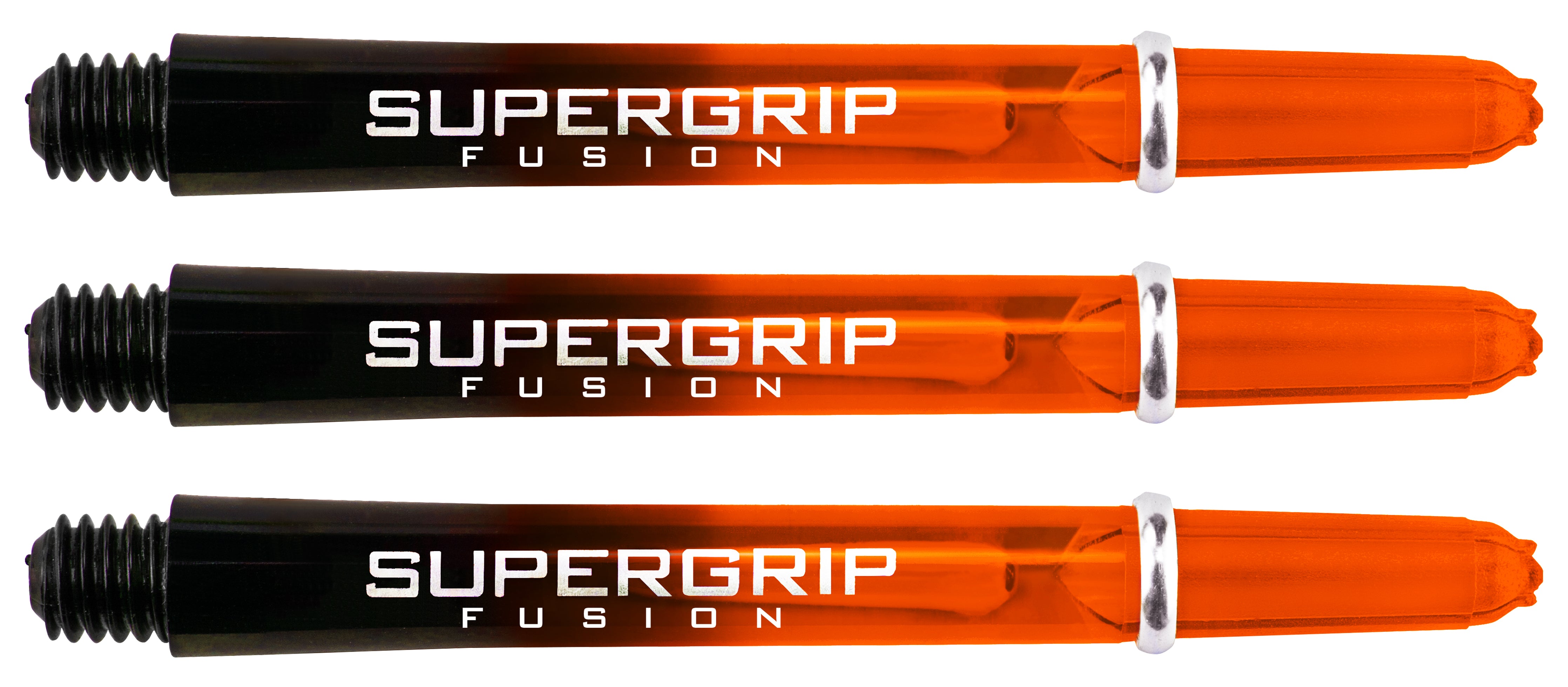 Harrows Supergrip Fusion Dart Shafts - Black & Orange