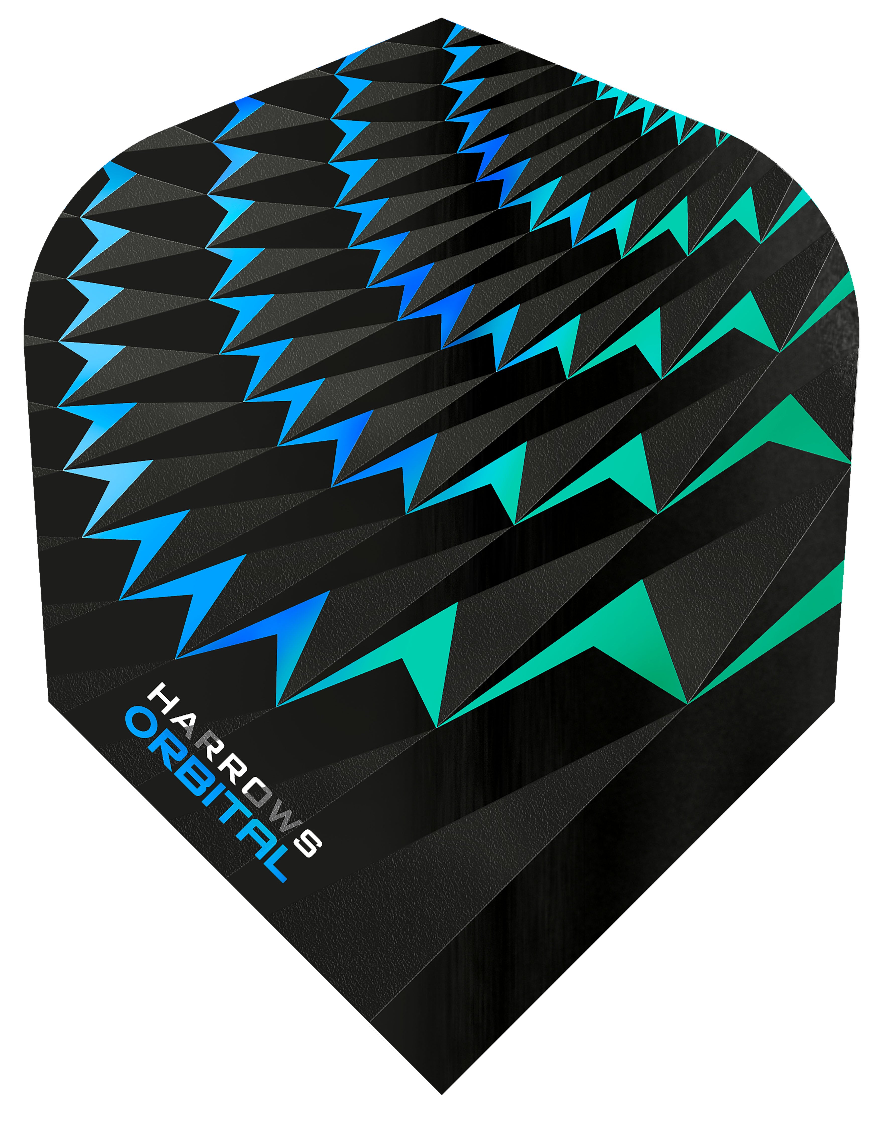 Harrows Orbital Dart Flights - 100 Micron - No6 - Standard - Blue & Green