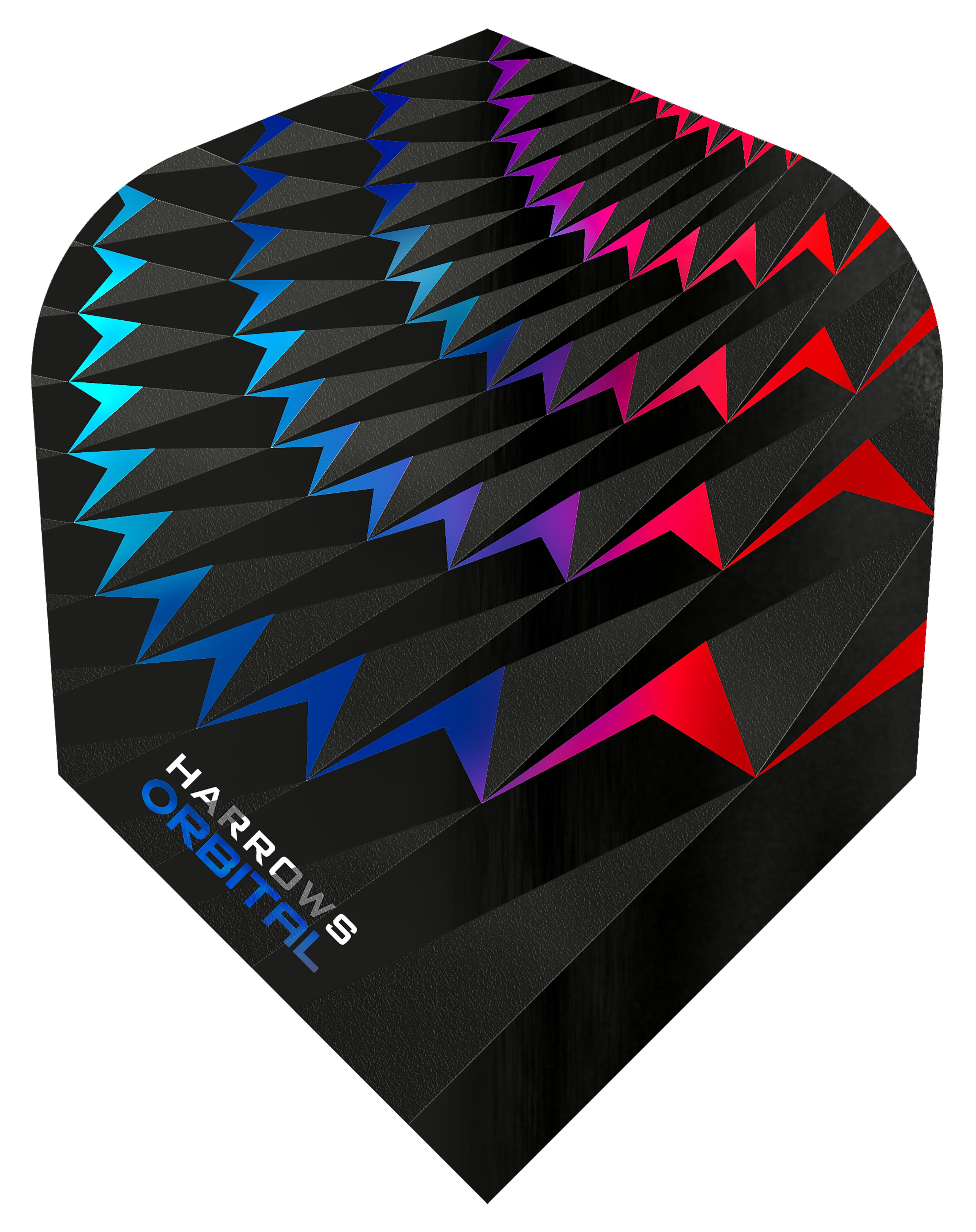 Harrows Orbital Dart Flights - 100 Micron - No6 - Standard - Blue & Red