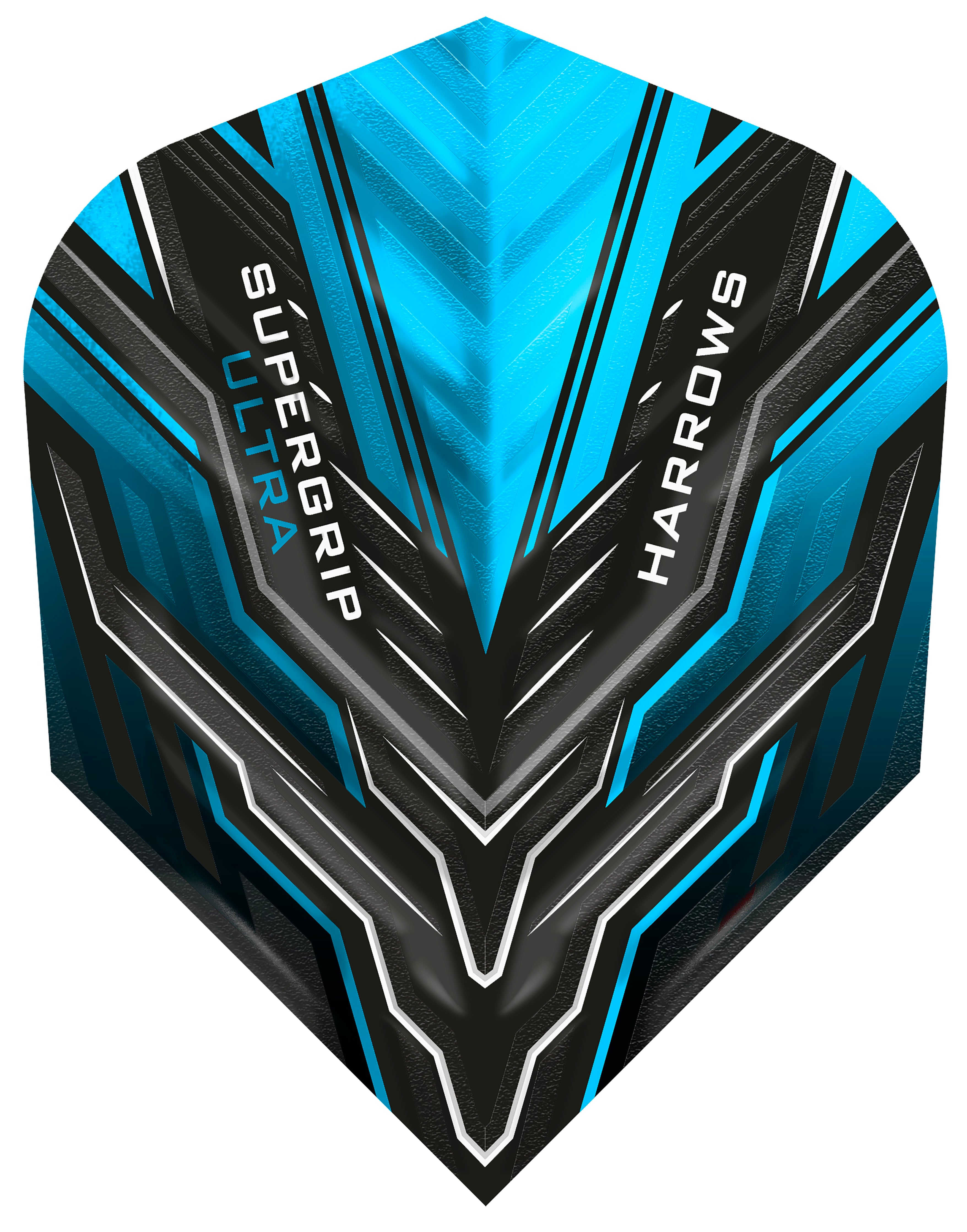 Harrows Supergrip Ultra Dart Flights - 100 Micron - No6 - Standard - Aqua