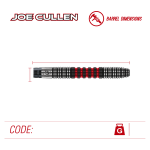 Winmau Joe Cullen - The Rockstar - 90% Tungsten Darts - 21g 23g 25g