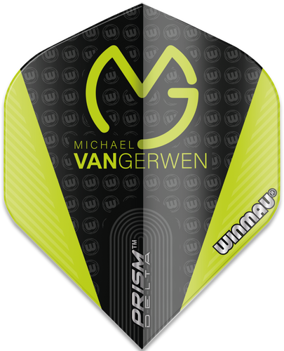 Winmau - Prism Delta - 100 Micron - Standard - Michael van Gerwen - MvG - Green