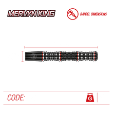 Winmau Mervyn King - Special Edition - The King - 90% Tungsten Darts - 20g 22g 24g 26g