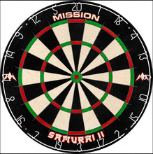 Mission Home Darts Set - Pro Surround - Samurai II Dartboard - Throwline - 6 Darts