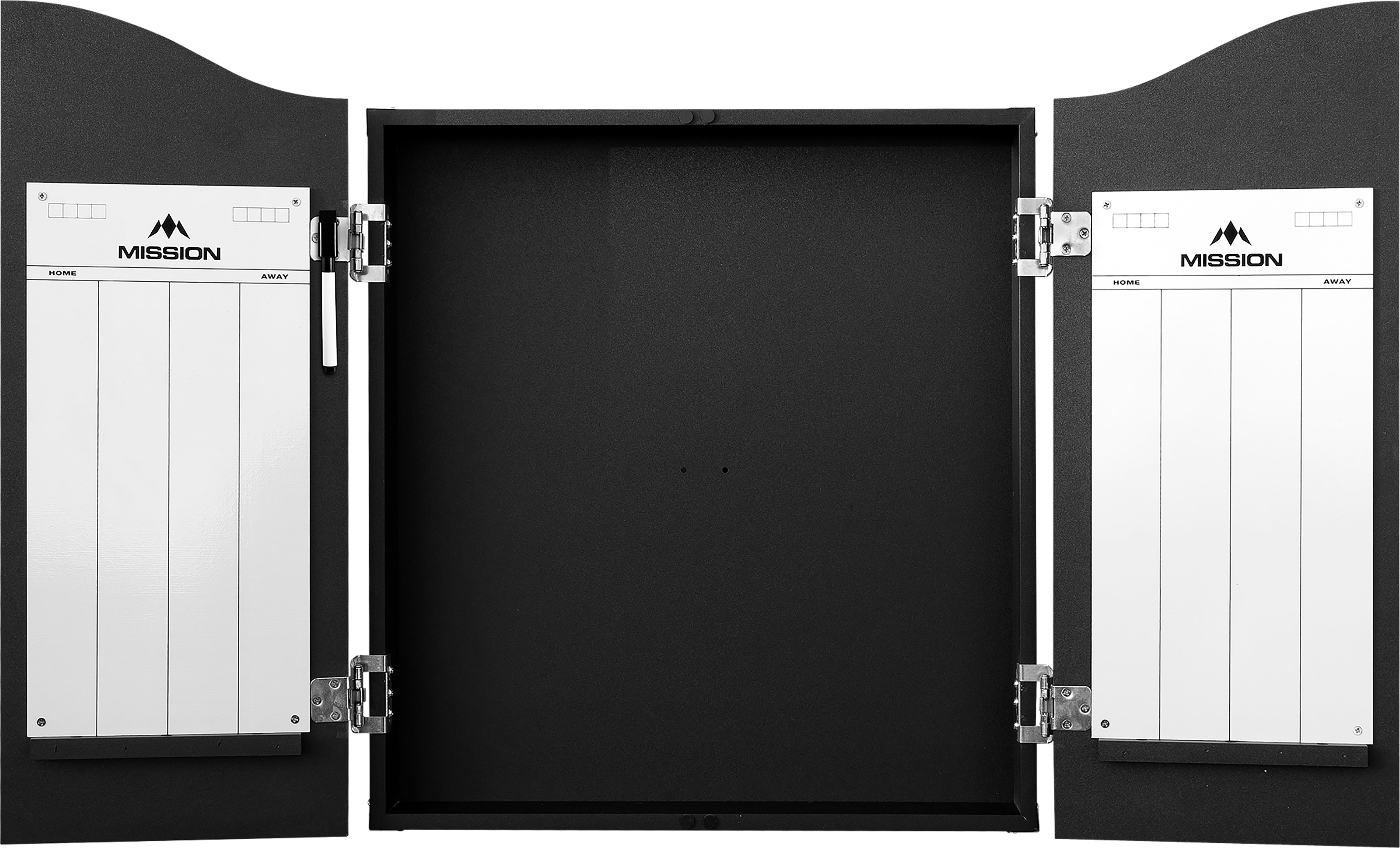 Mission Dartboard Cabinet - Deluxe Quality - Plain Black