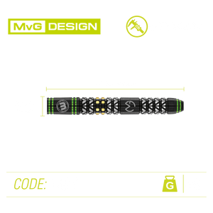 Winmau Michael Van Gerwen - MVG - Vantage - 90% Tungsten - 21g 22g 23g 24g