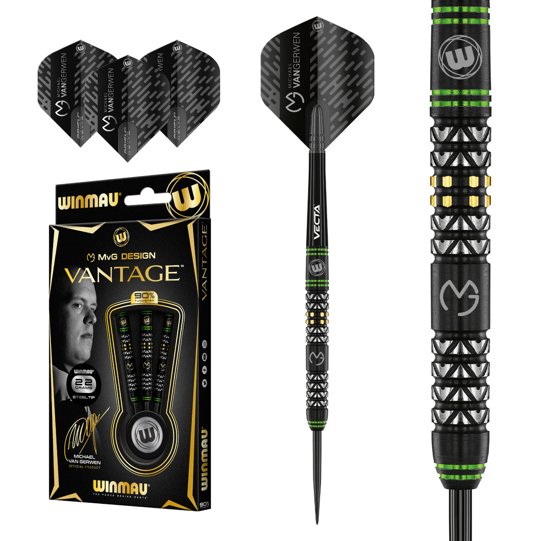 Winmau Michael Van Gerwen - MVG - Vantage - 90% Tungsten - 21g 22g 23g 24g