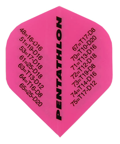 Pentathlon Checkout Pink Dart Flights