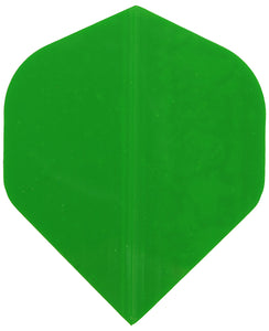 Dart Flights - Poly Plain - Standard - Green