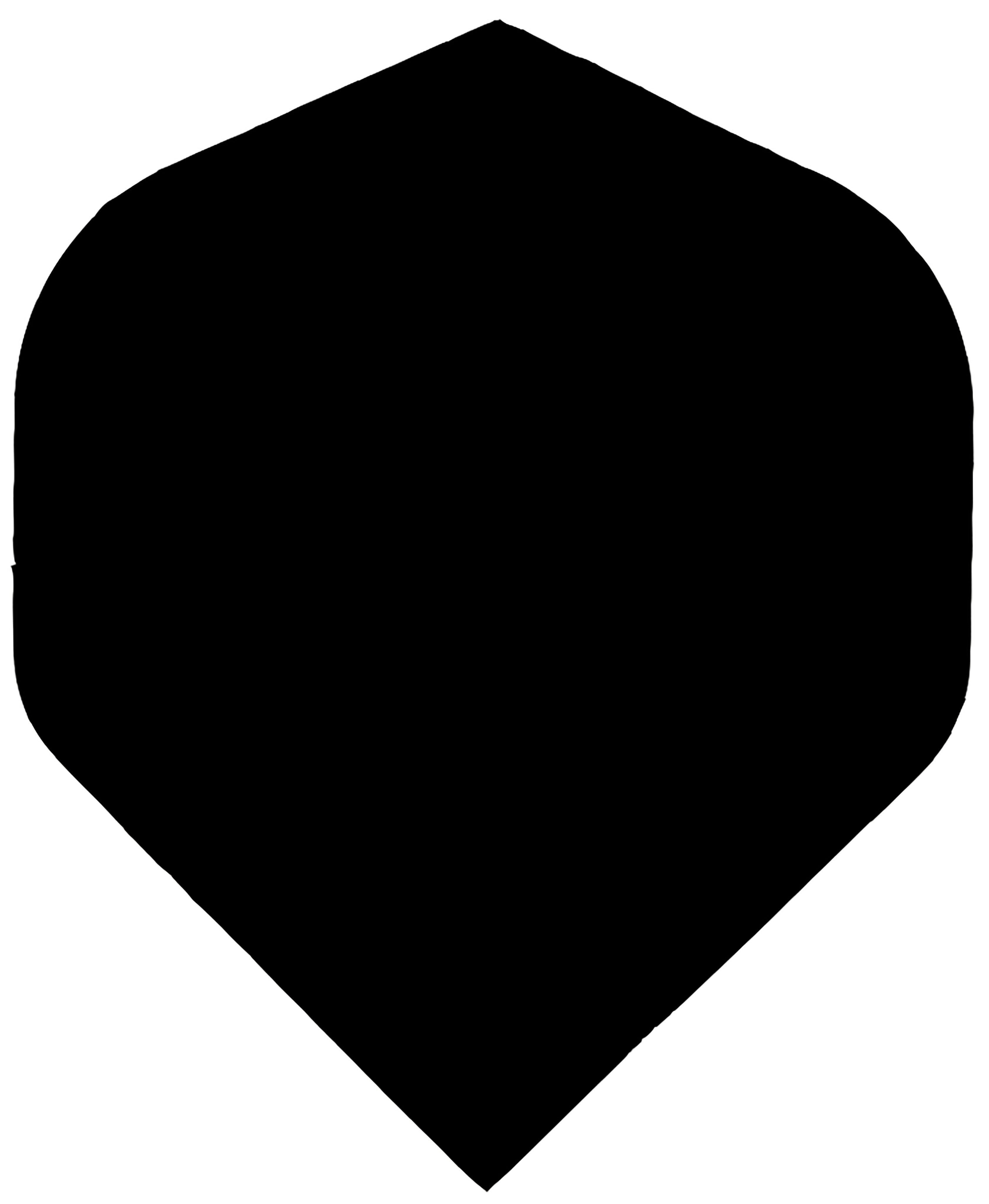 Dart Flights - Poly Plain - Standard - Black