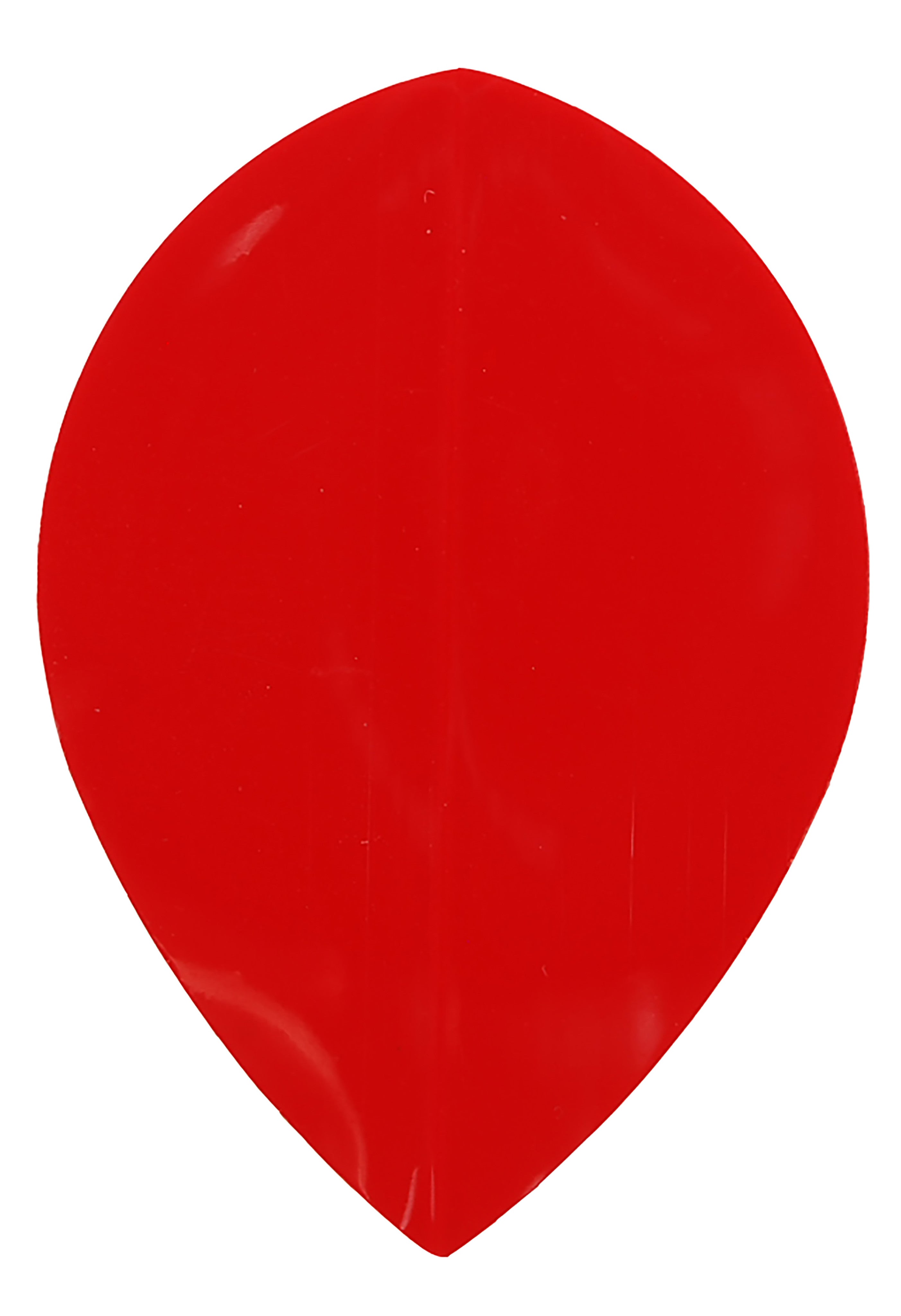 Dart Flights - Poly Plain - Pear - Red