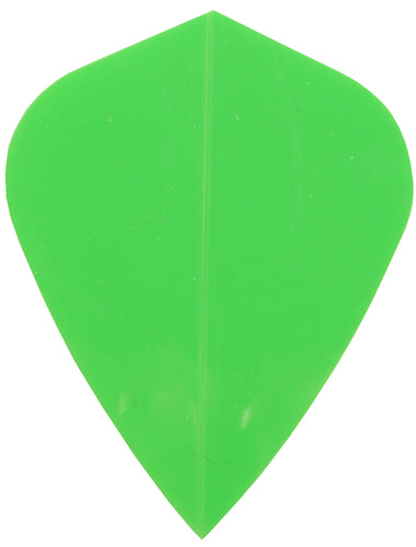 Dart Flights - Poly Plain - Kite - Neon Green