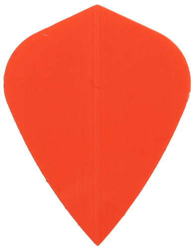 Dart Flights - Poly Plain - Kite - Neon Orange
