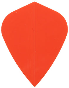 Dart Flights - Poly Plain - Kite - Neon Orange