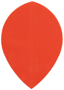 Dart Flights - Poly Plain - Pear - Neon Orange