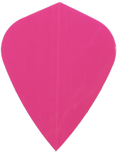 Dart Flights - Poly Plain - Kite - Neon Pink