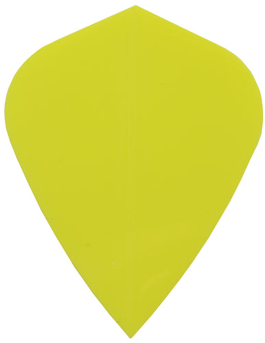 Dart Flights - Poly Plain - Kite - Neon Yellow