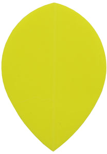 Dart Flights - Poly Plain - Pear - Neon Yellow