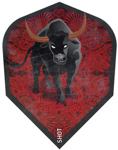 Shot - Americana Longhorn - Bull - Dart Flights - No6 Standard Shape