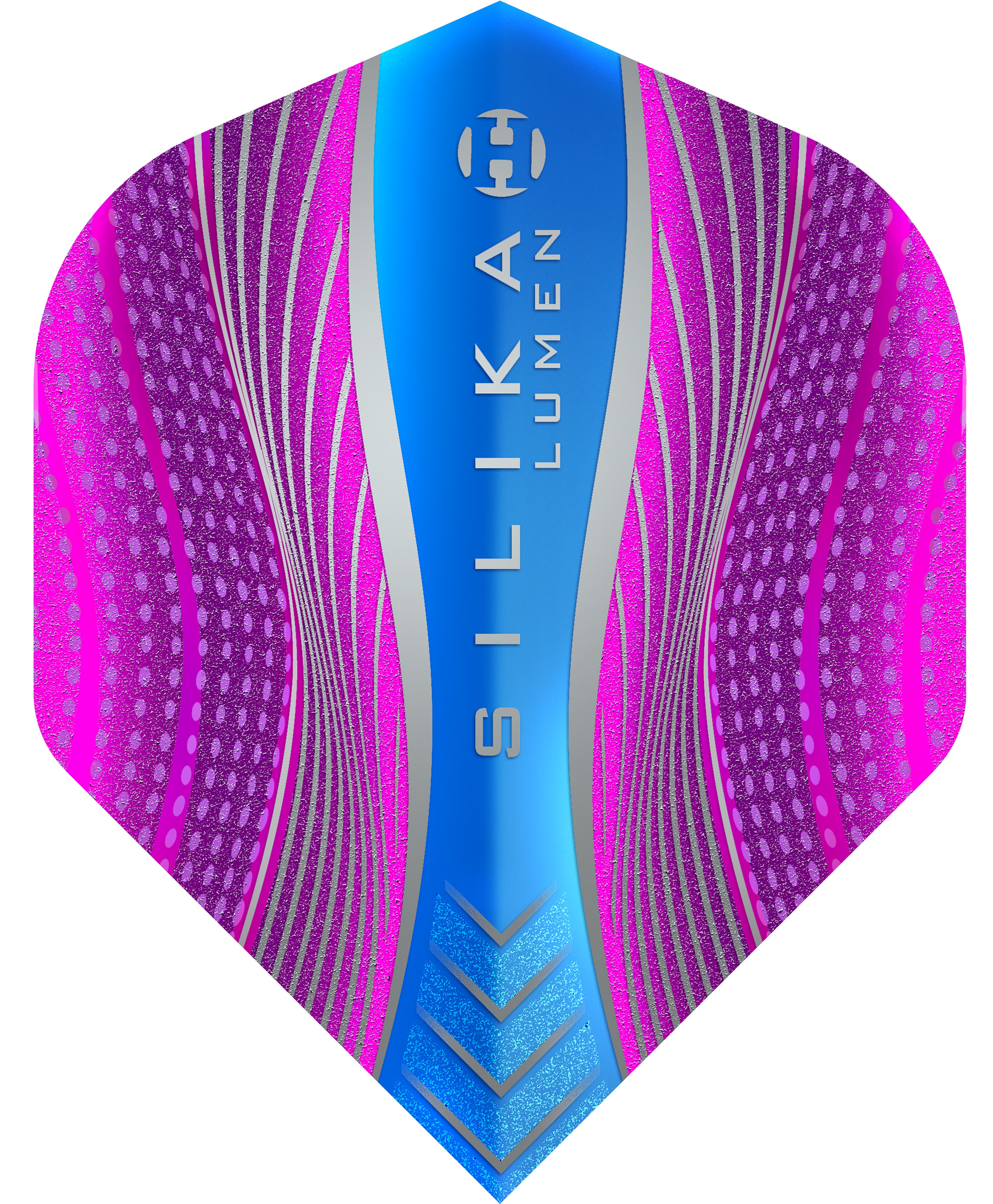 Harrows Silika Lumen Dart Flights - 100 Micron - No2 - Aqua & Pink