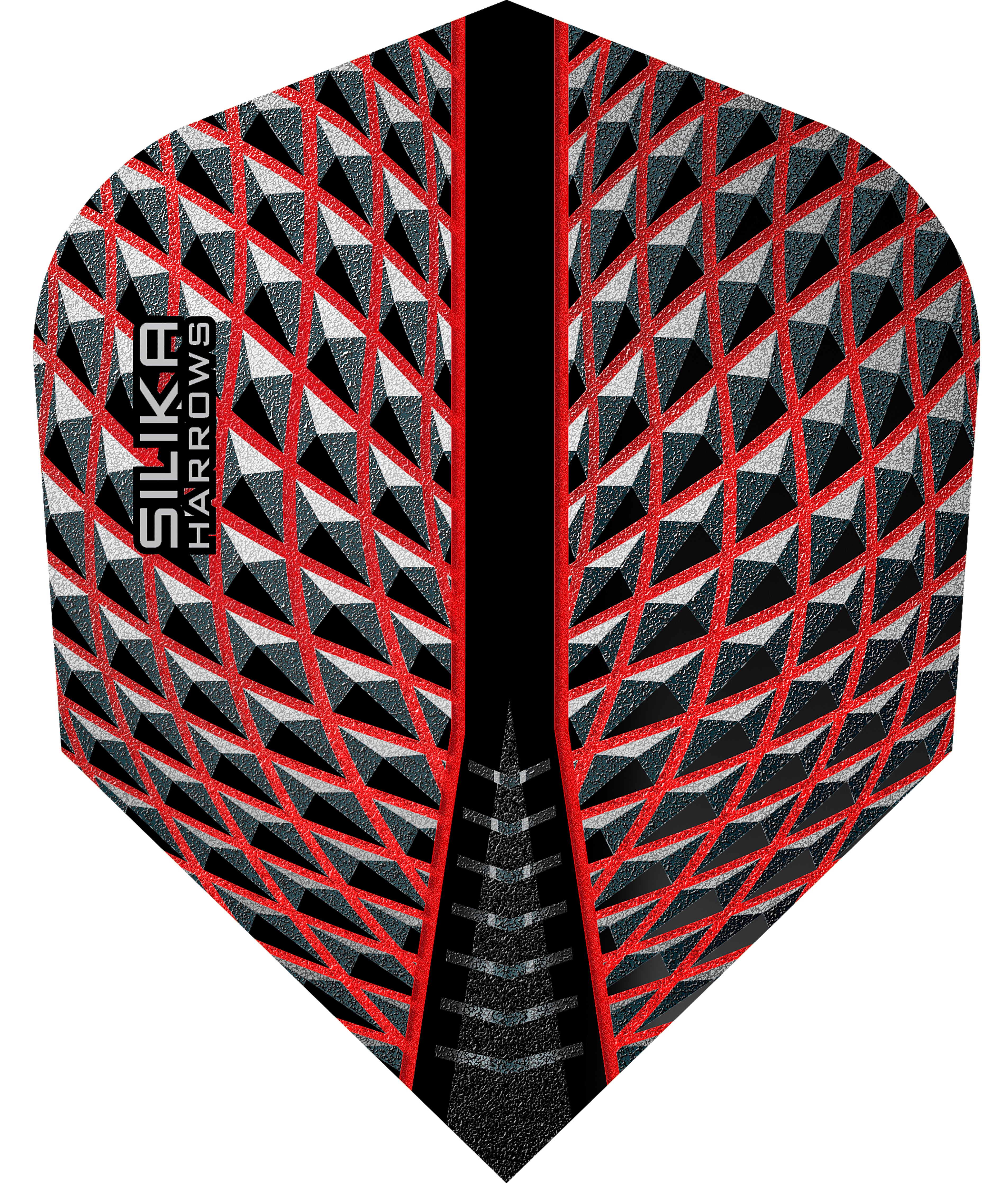 Harrows Silika Dart Flights - 100 Micron - No6 - Red