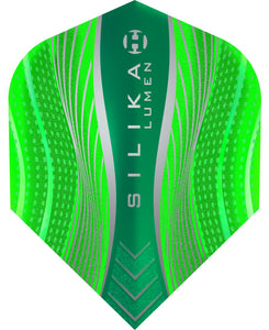 Harrows Silika Lumen Dart Flights - 100 Micron - No6 - Green