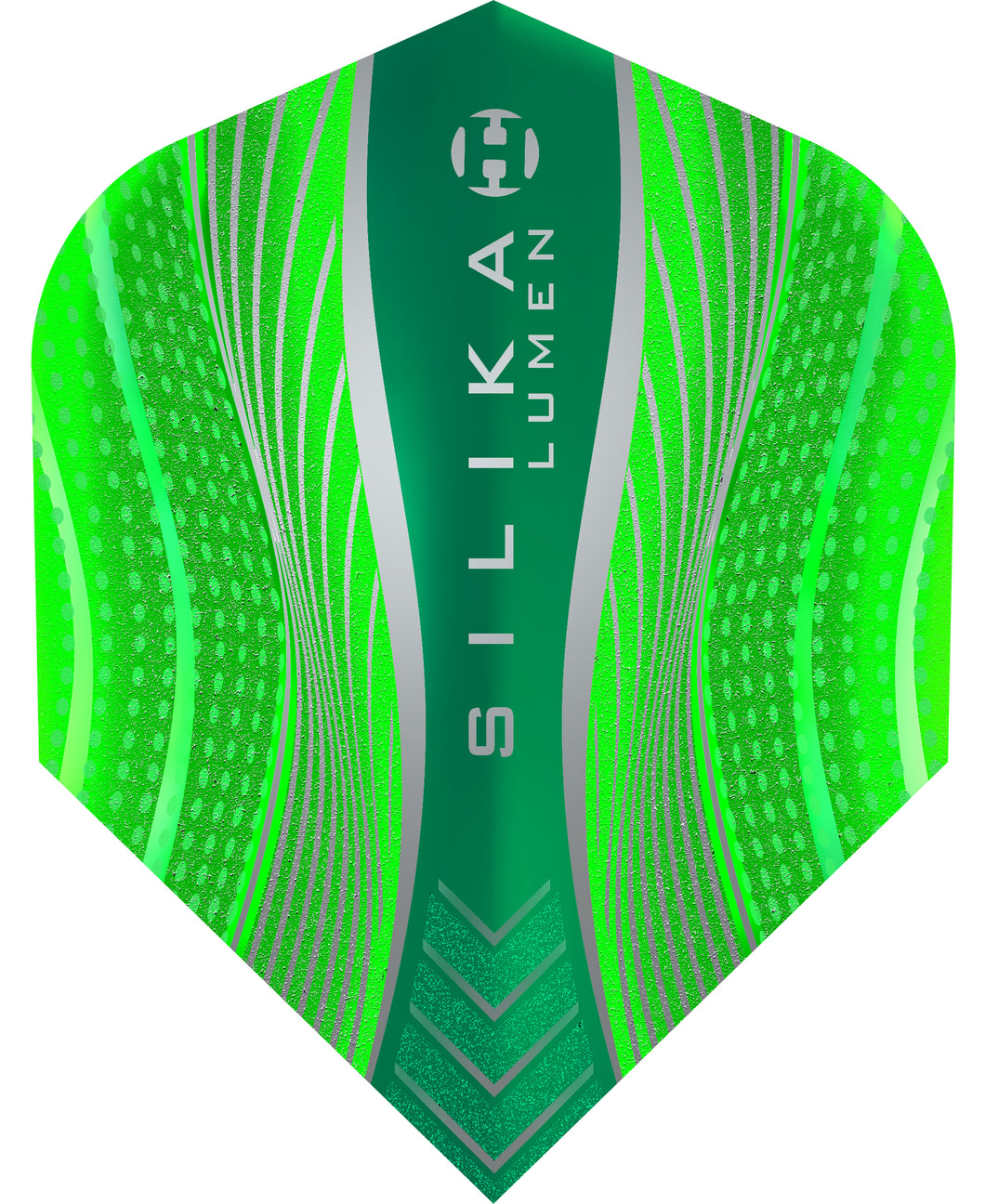 Harrows Silika Lumen Dart Flights - 100 Micron - No6 - Green