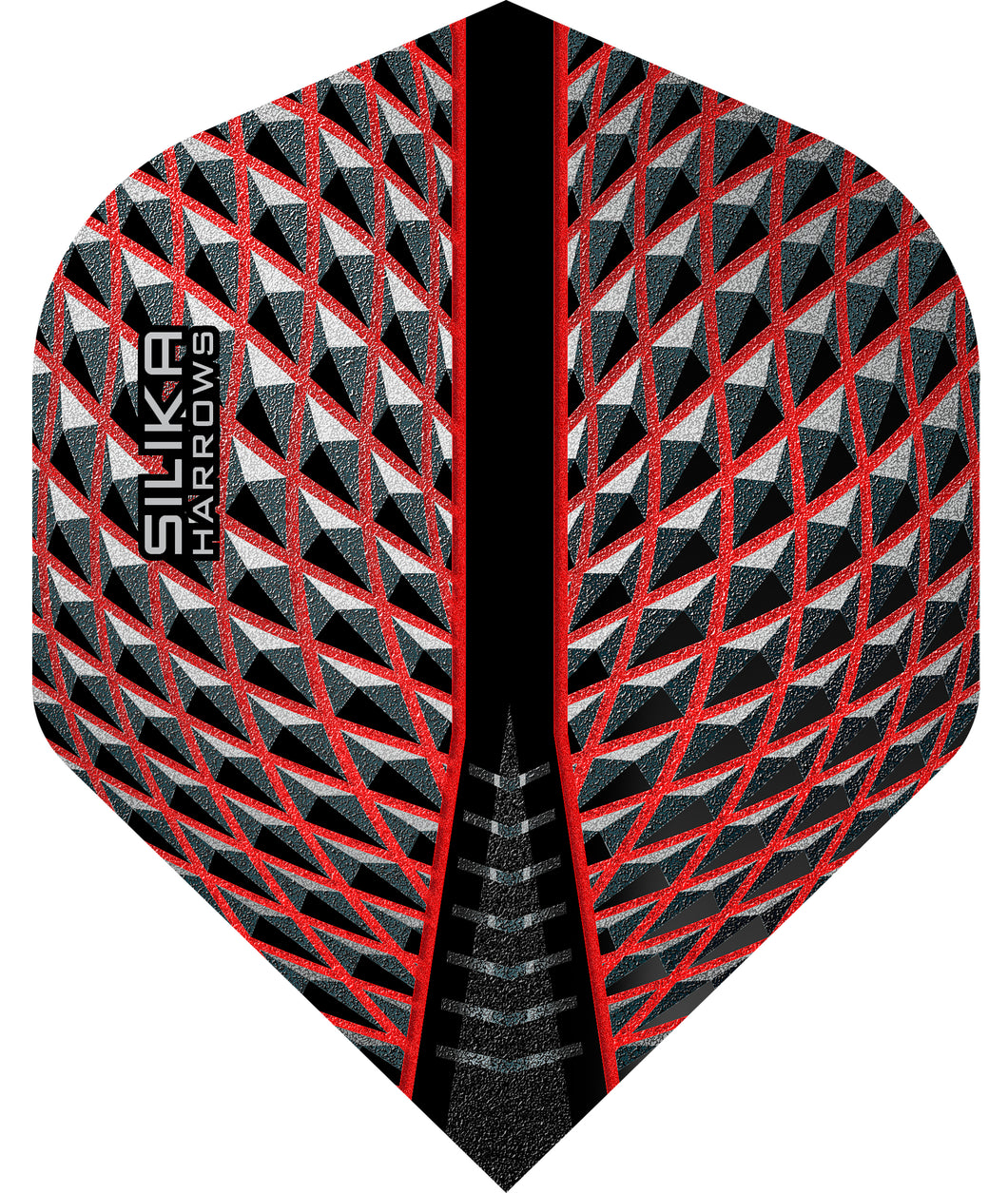 Harrows Silika Dart Flights - 100 Micron - No2 - Red