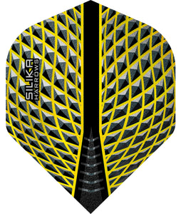 Harrows Silika Dart Flights - 100 Micron - No2 - Yellow