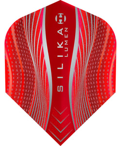 Harrows Silika Lumen Dart Flights - 100 Micron - No6 - Red