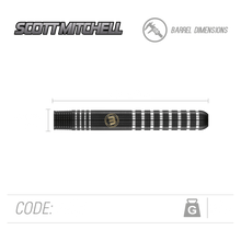 Winmau Scott Mitchell - Scotty Dog - 90% Tungsten Darts - 22g 24g