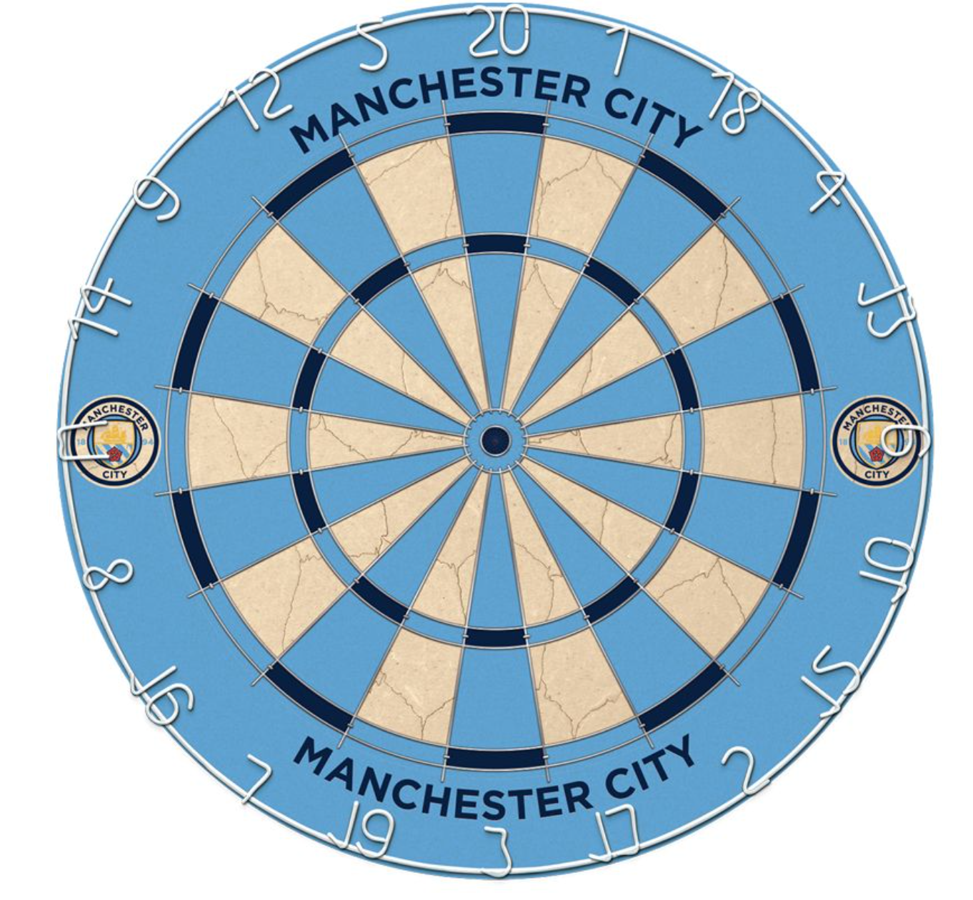 Official Manchester City FC Football Club Dartboard