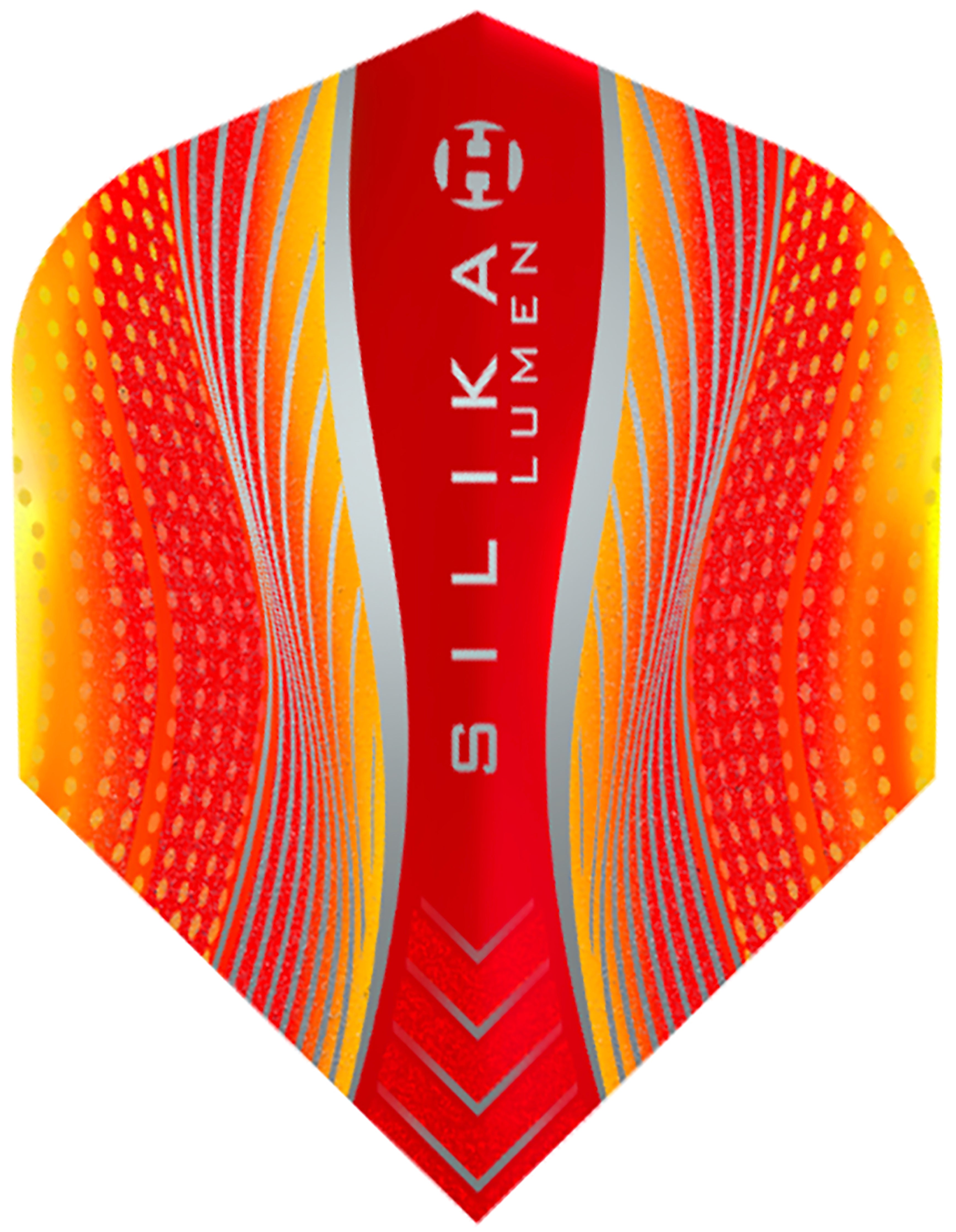 Harrows Silika Lumen Dart Flights - 100 Micron - No6 - Yellow / Red