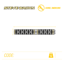 Winmau Steve Brown - The Bomber - 90% Tungsten Darts - 24g
