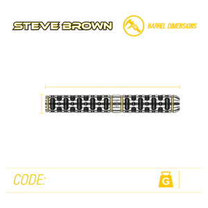 Winmau Steve Brown - The Bomber - 90% Tungsten Darts - 24g