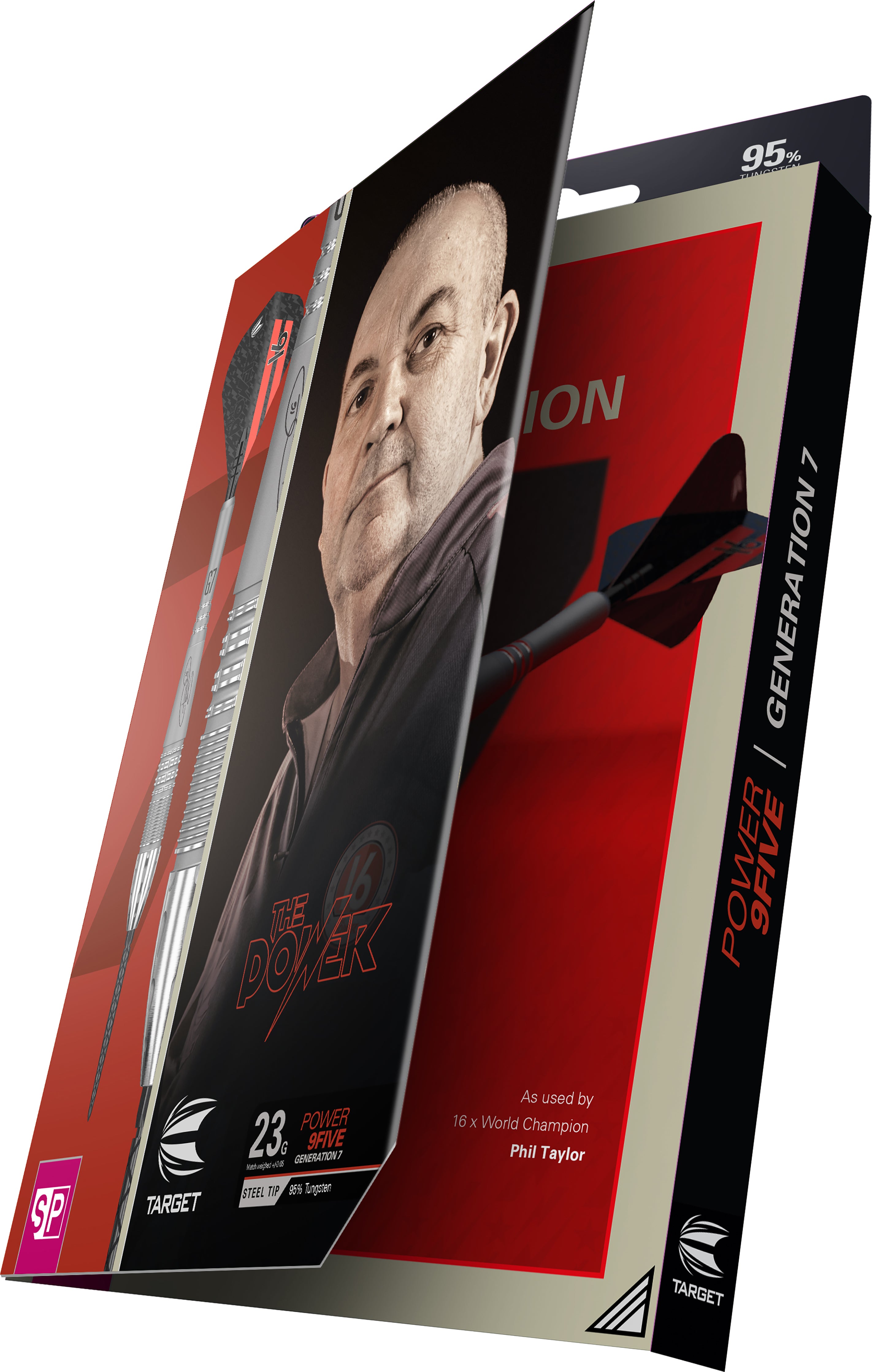 Target Phil Taylor - Power 9Five - G7 - Swiss Point - Steel Tip Darts