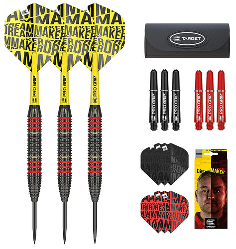 Target Dimitri Van Den Bergh - Dream Maker - Brass Darts - 22g - 22 Piece Dart Set