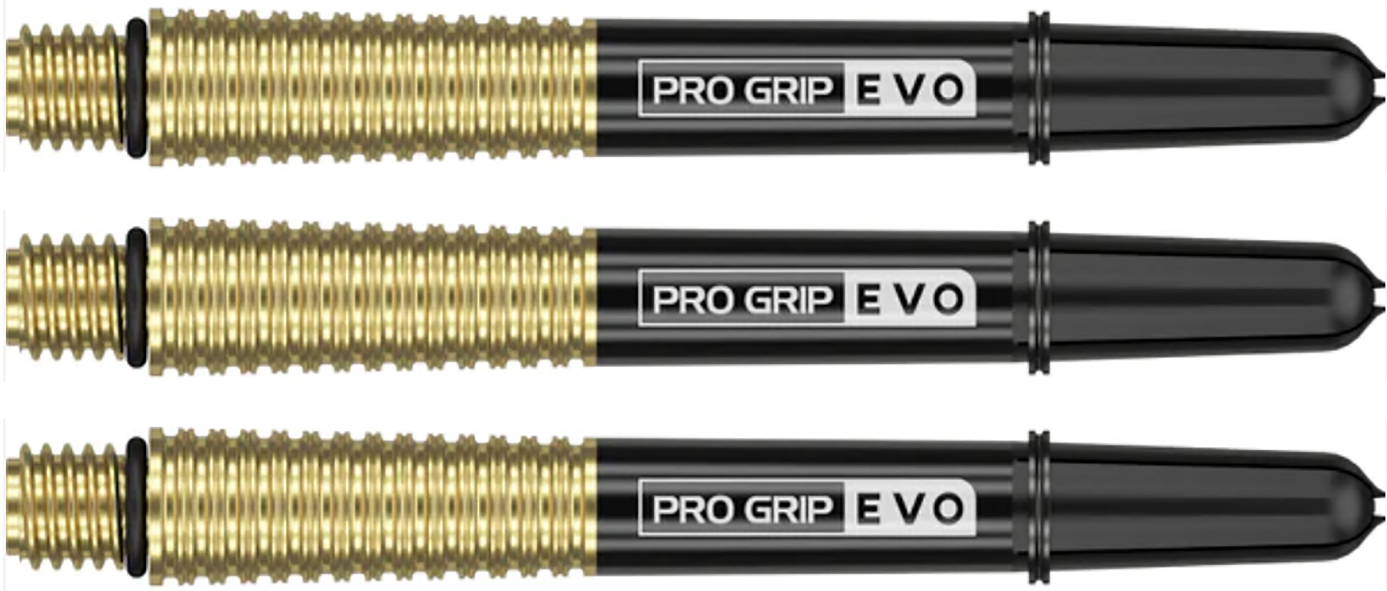 Target Pro Grip Evo Dart Shafts - Black / Gold