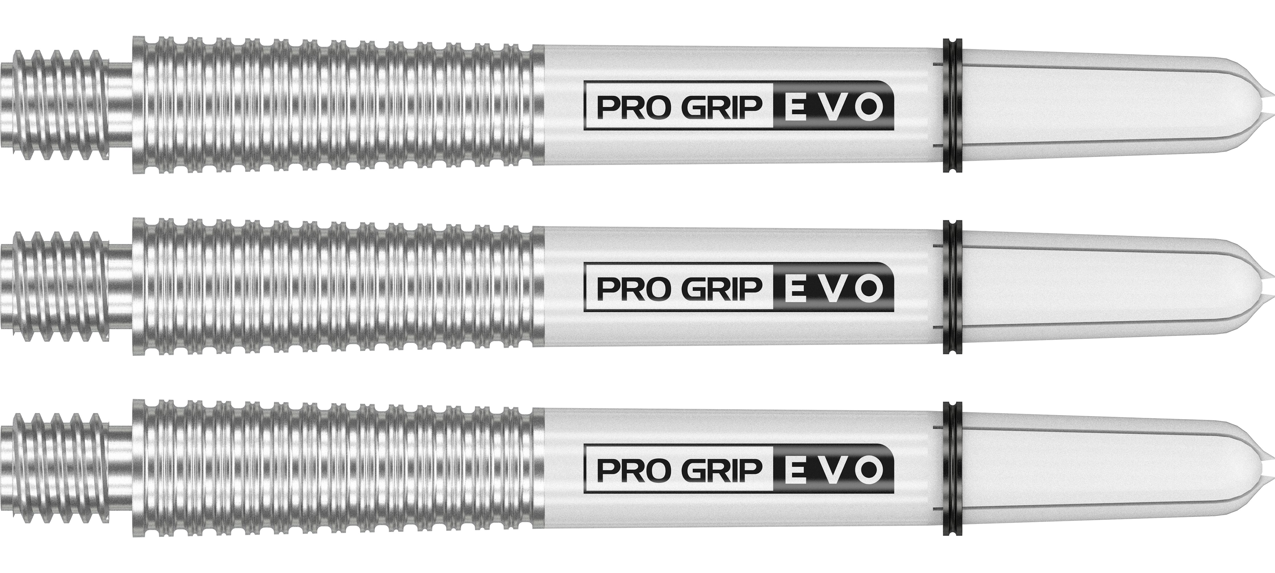 Target Pro Grip Evo Dart Shafts - Silver / White