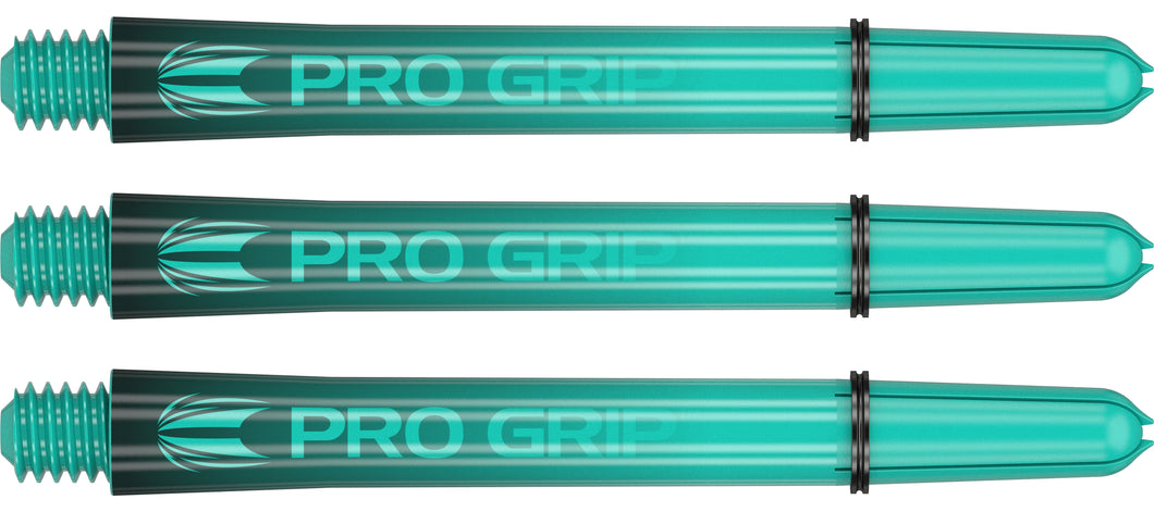 Target Pro Grip - Sera - Darts Shafts - Black & Aqua