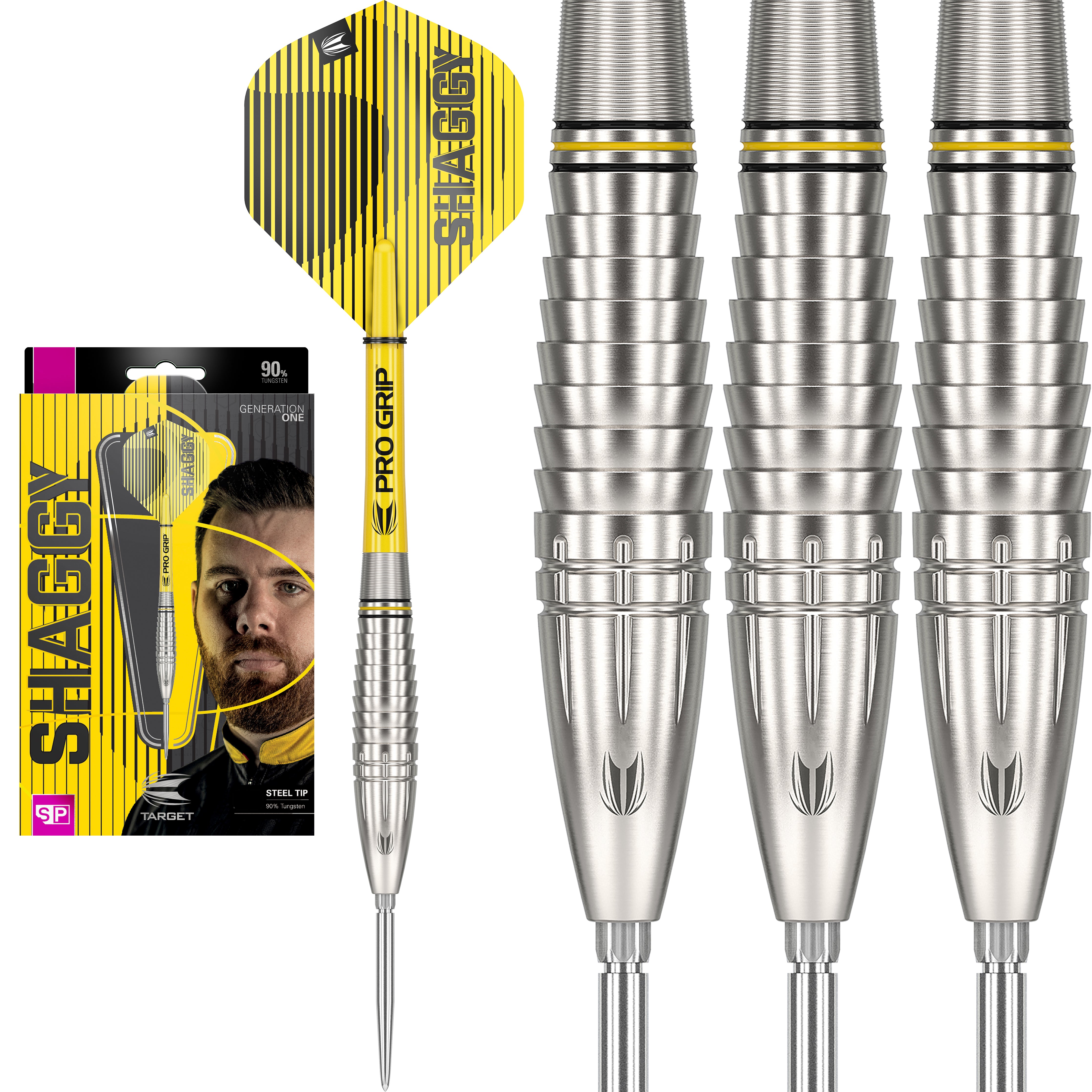 Target Scott Williams - Swiss Point - SP - Shaggy - 90% Tungsten Darts - 23g 25g