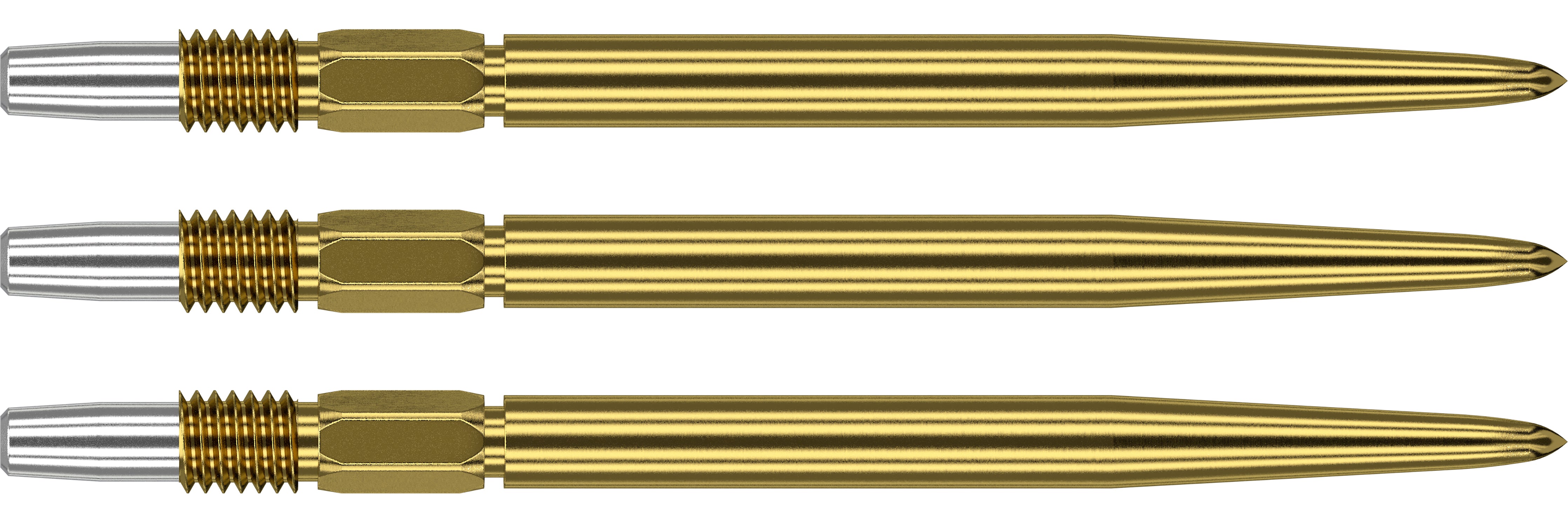 Target Swiss Points - Plain - Gold Points - 26mm 30mm 35mm 40mm