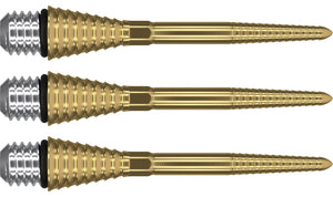 Target Titanium Grooved - SP Conversion Darts Points - Gold - 26mm 30mm